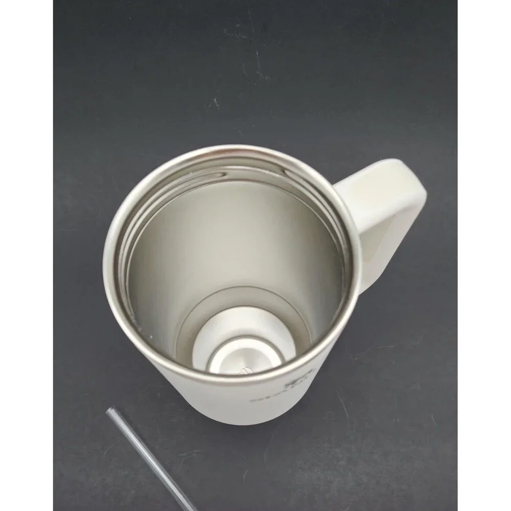 Stanley Quencher 40 oz Tumbler White/Gray NWOT New Straw. READ - Picture 6 of 10